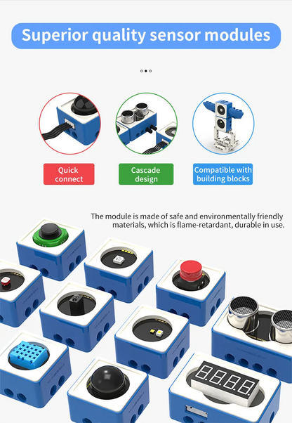 21 in 1 Microbit V2 ロボットキット DIY 電子センサーキット