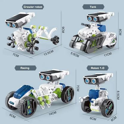 12 in 1 ソーラーパワーロボット 組み立て式おもちゃ