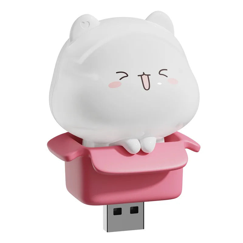 USB かわいいペット漫画ベッドサイドランプ