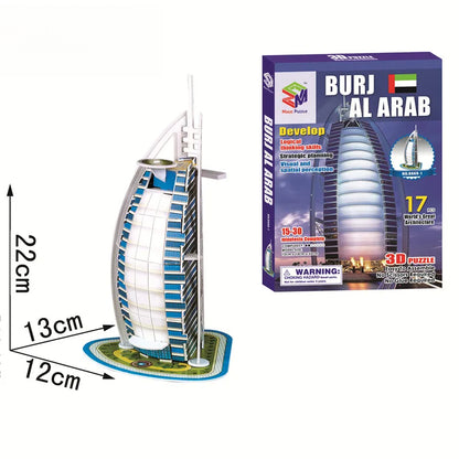 40 Style World Famous Architecture Building 3D Puzzle Model