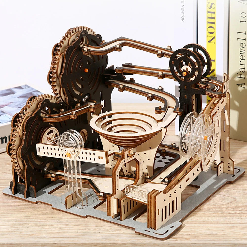 3D Wooden Puzzle Marble Run Kits