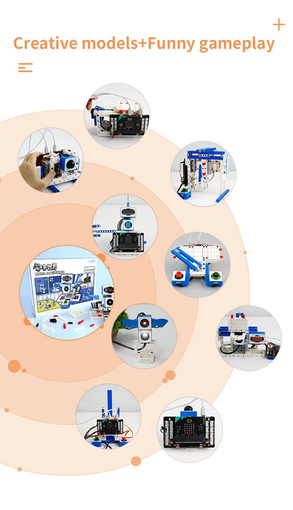 21 in 1 Microbit V2 ロボットキット DIY 電子センサーキット