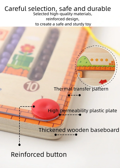 Wooden Magnetic Maze Puzzles Game for Children