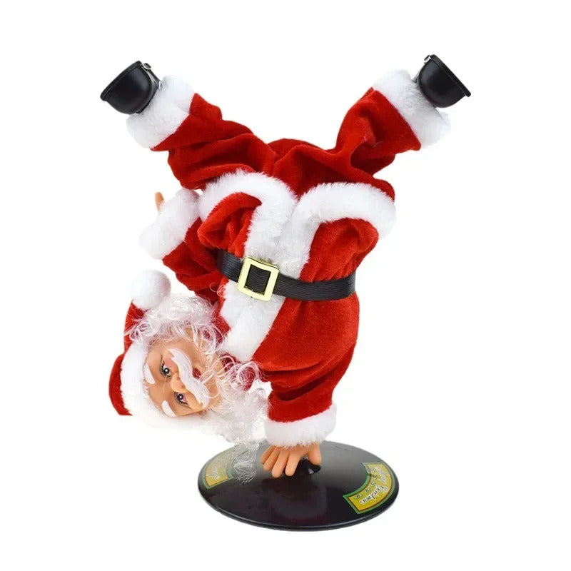 Single Handed Inverted Rotation Santa Claus Music Toy