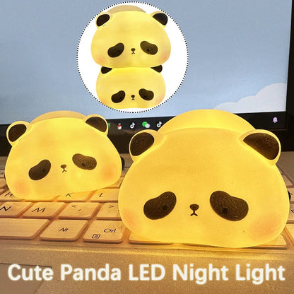 新しいクリエイティブなパンダのLEDナイトライトかわいいシリコンナイトライト