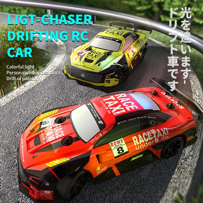 2.4G ドリフト RC カー 4WD ドリフトカー 1:18 おもちゃ リモートコントロール GTR カー