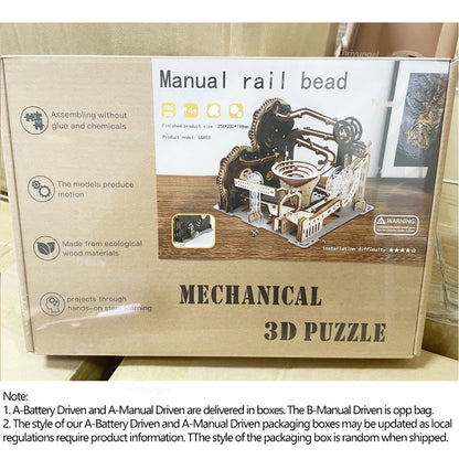 3D Wooden Puzzle Marble Run Kits