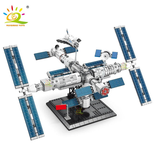 Space Station Building Blocks With Astronaut Figure City