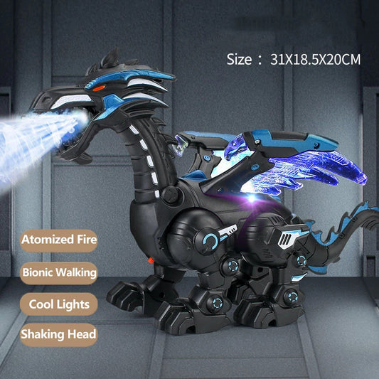 Simulation Fire Mechanical Dinosaur Electric Toys