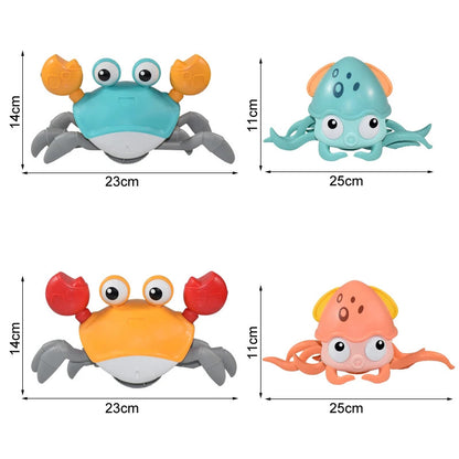 Kids Induction Escape Crab Octopus Crawling Toy