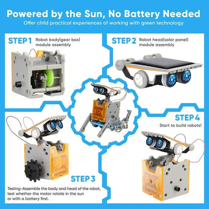 STEM 13-in-1 教育用ソーラーロボットおもちゃ