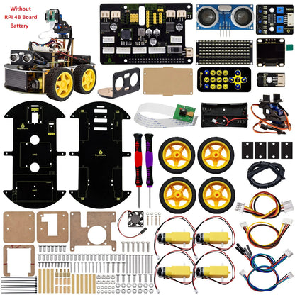 4WD Robot Car Kit with 5 Megapixels Camera Module