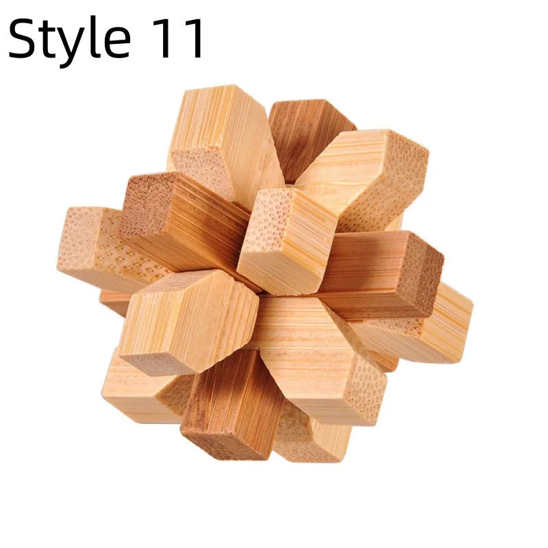 New Wooden Kong Ming Lock Lu Ban Lock IQ Brain Toy