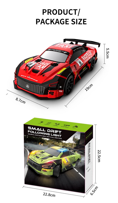 2.4G ドリフト RC カー 4WD ドリフトカー 1:18 おもちゃ リモートコントロール GTR カー