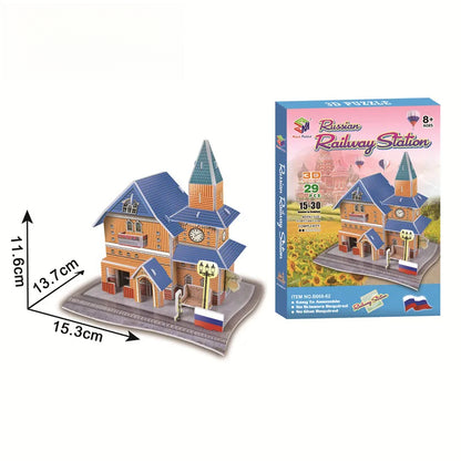 40 Style World Famous Architecture Building 3D Puzzle Model