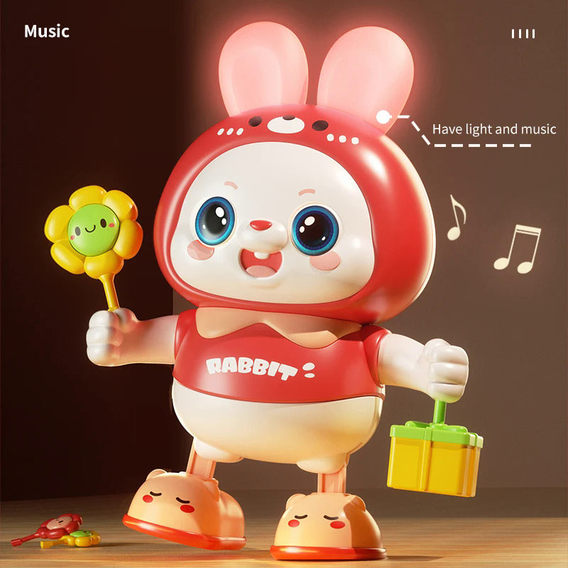 Children Cute Rabbit Electronic Toy Pet With Music Light