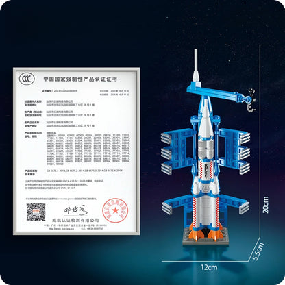 133PCS ロケット打ち上げビルディングブロックセット 宇宙シリーズ