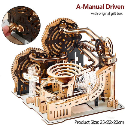 3D Wooden Puzzle Marble Run Kits