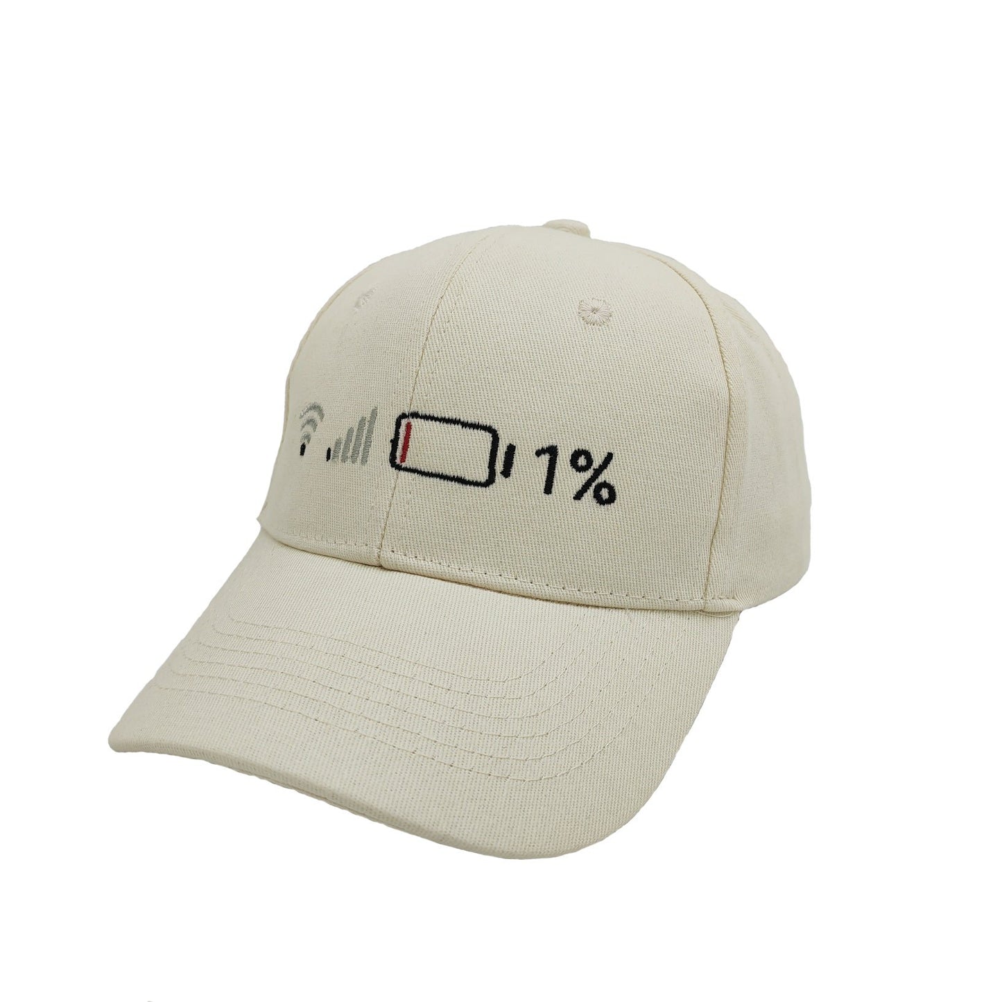 Vibrant Energy VS Poor Condition: Personalized Signal and Battery Baseball Cap