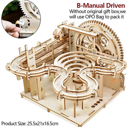 3D Wooden Puzzle Marble Run Kits