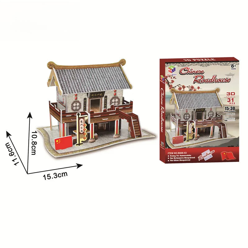 40 Style World Famous Architecture Building 3D Puzzle Model