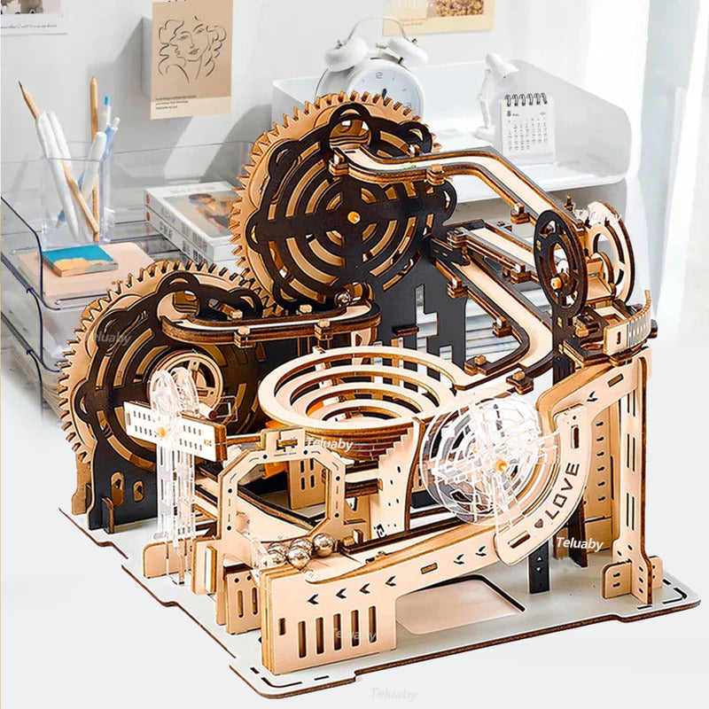 3D Wooden Puzzle Marble Run Kits