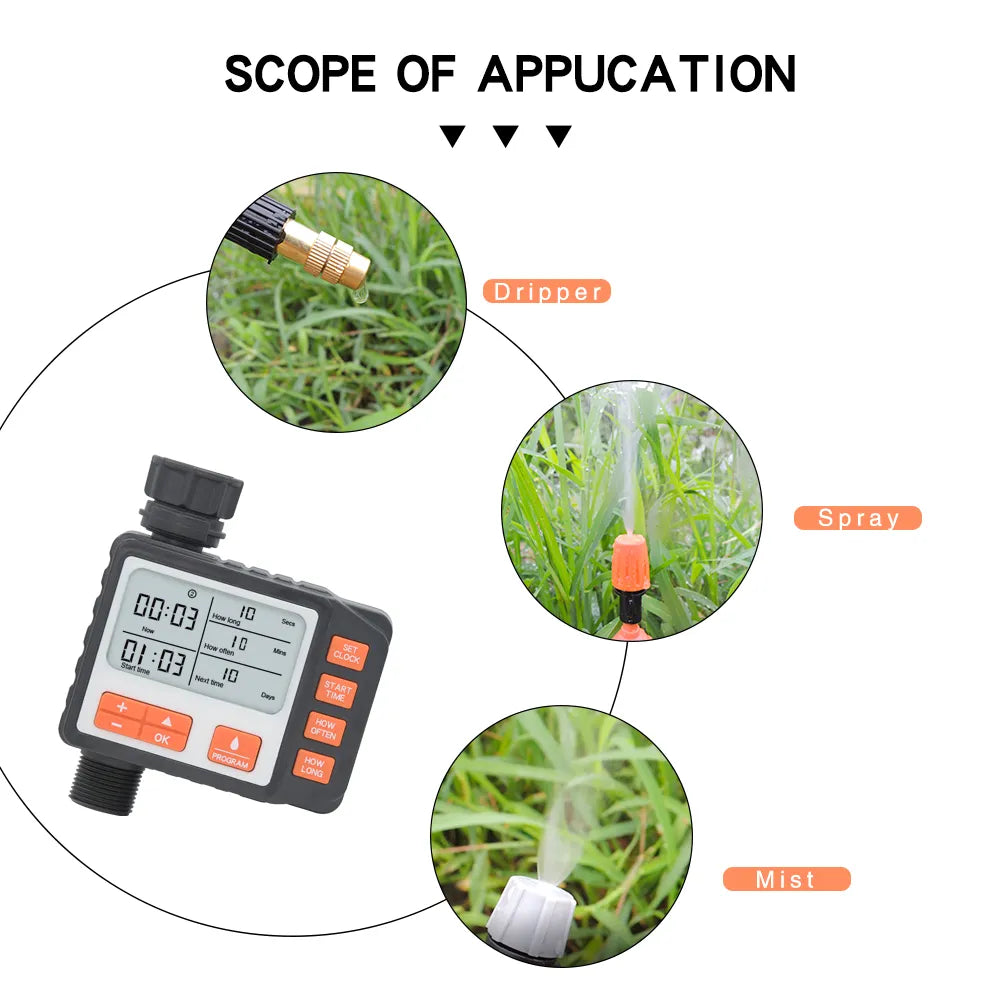 Irrigation Controller Electronic Smart Garden Irrigation System Water Timer Lawn Flower Sprinkler Watering Water Controller