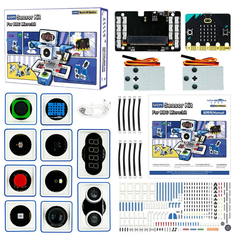 21 in 1 Microbit V2 ロボットキット DIY 電子センサーキット