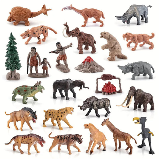 12 Simulated Prehistoric Animal Models