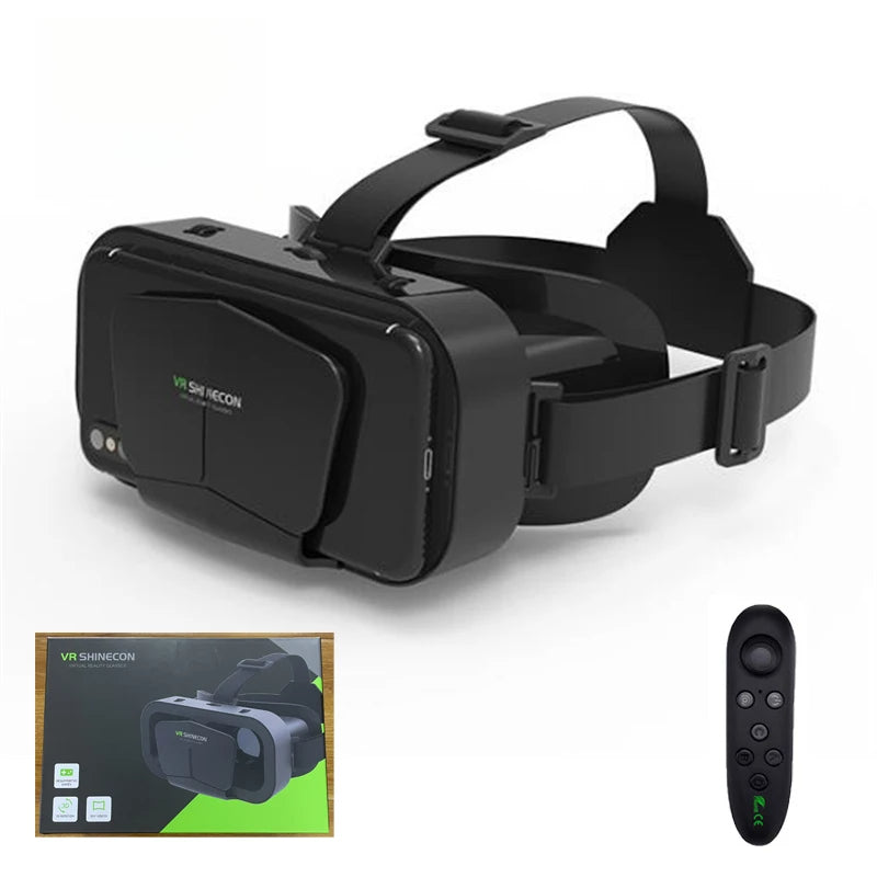 3D Virtual Reality VR Glasses With Controllers