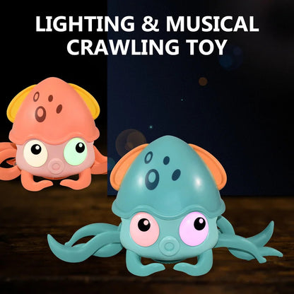 Kids Induction Escape Crab Octopus Crawling Toy