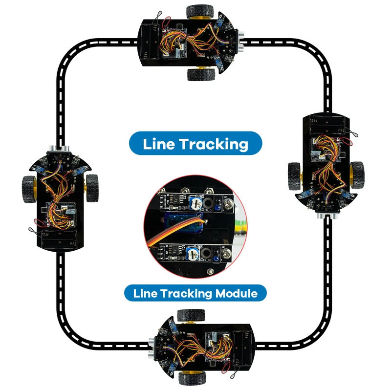 2WD Multi Robot Car for Arduino Kit Smart V2.0 DIY Robotic Car