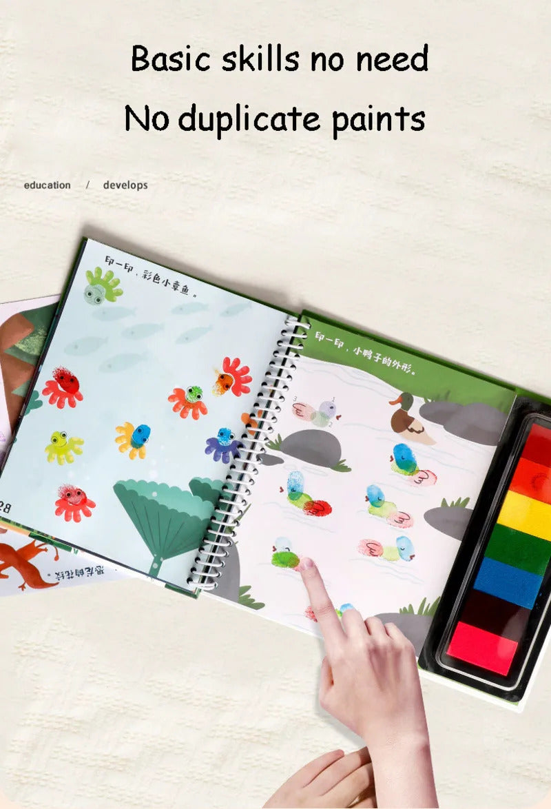 New Finger Printing Books Doodling Drawing Toys