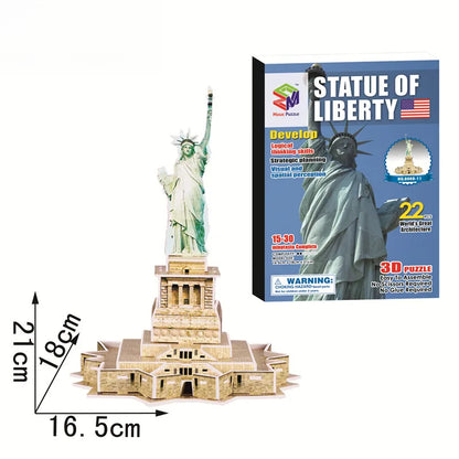 40 Style World Famous Architecture Building 3D Puzzle Model