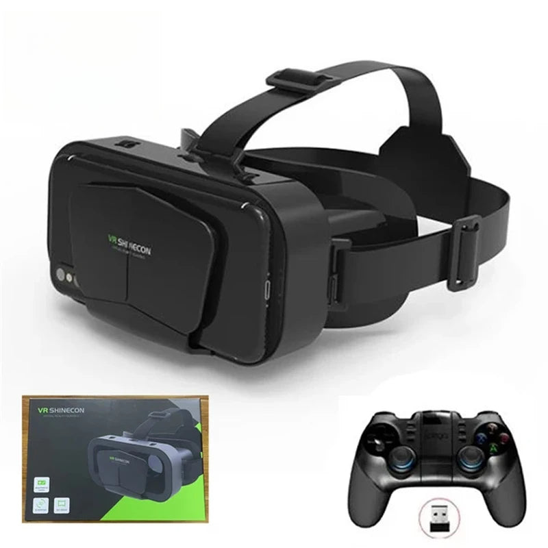 3D Virtual Reality VR Glasses With Controllers