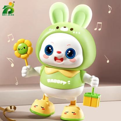 Children Cute Rabbit Electronic Toy Pet With Music Light