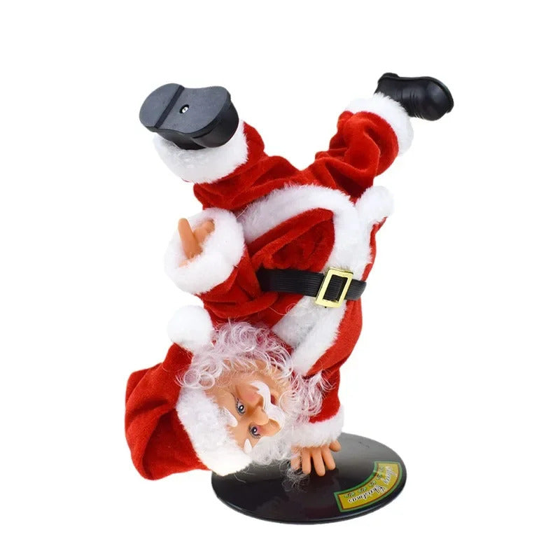 Single Handed Inverted Rotation Santa Claus Music Toy