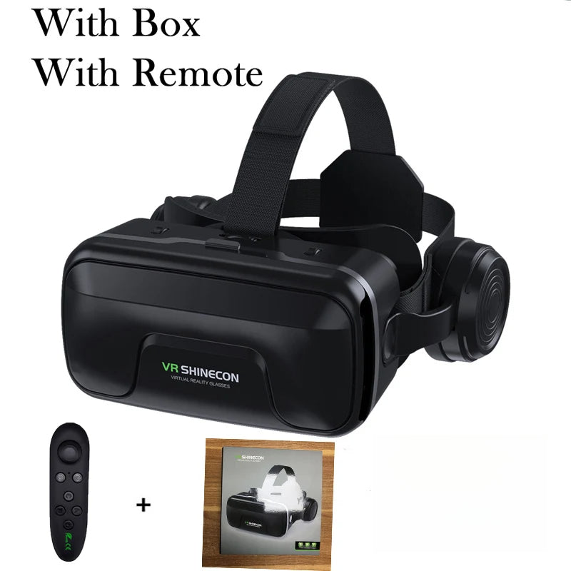 3D Virtual Reality VR Glasses With Controllers