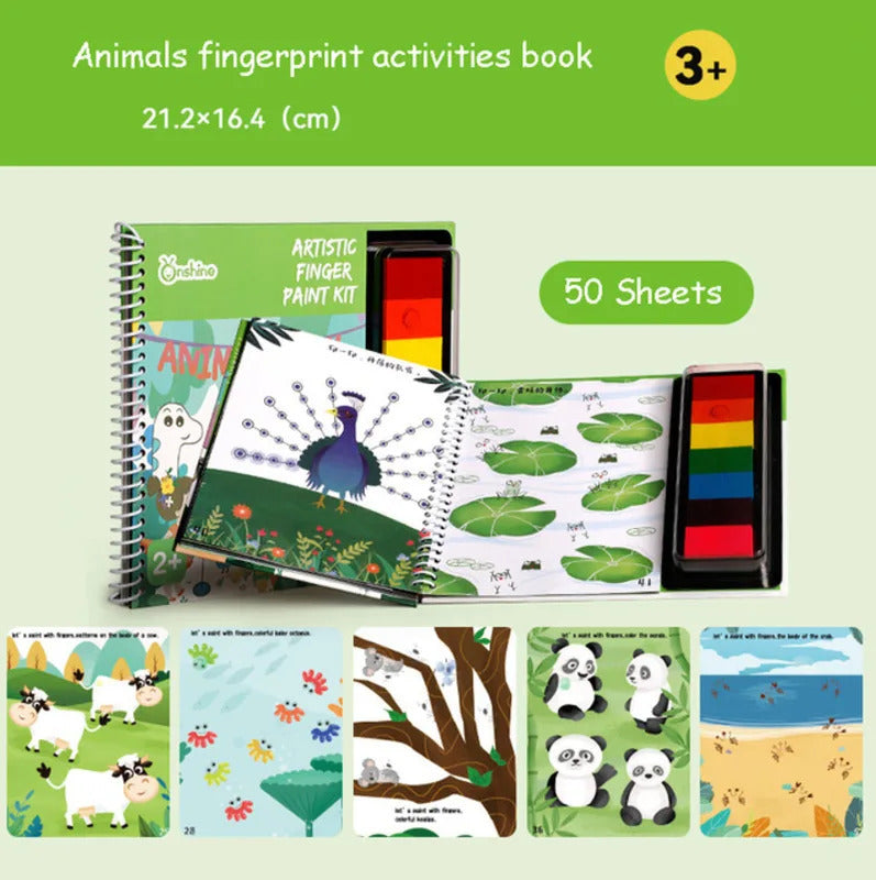 New Finger Printing Books Doodling Drawing Toys