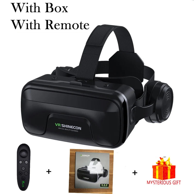 3D Virtual Reality VR Glasses With Controllers