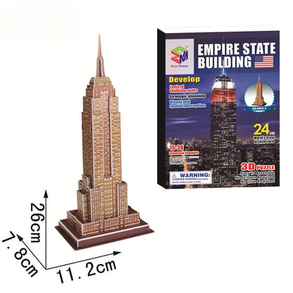 40 Style World Famous Architecture Building 3D Puzzle Model