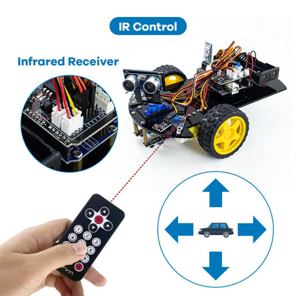 2WD Multi Robot Car for Arduino Kit Smart V2.0 DIY Robotic Car