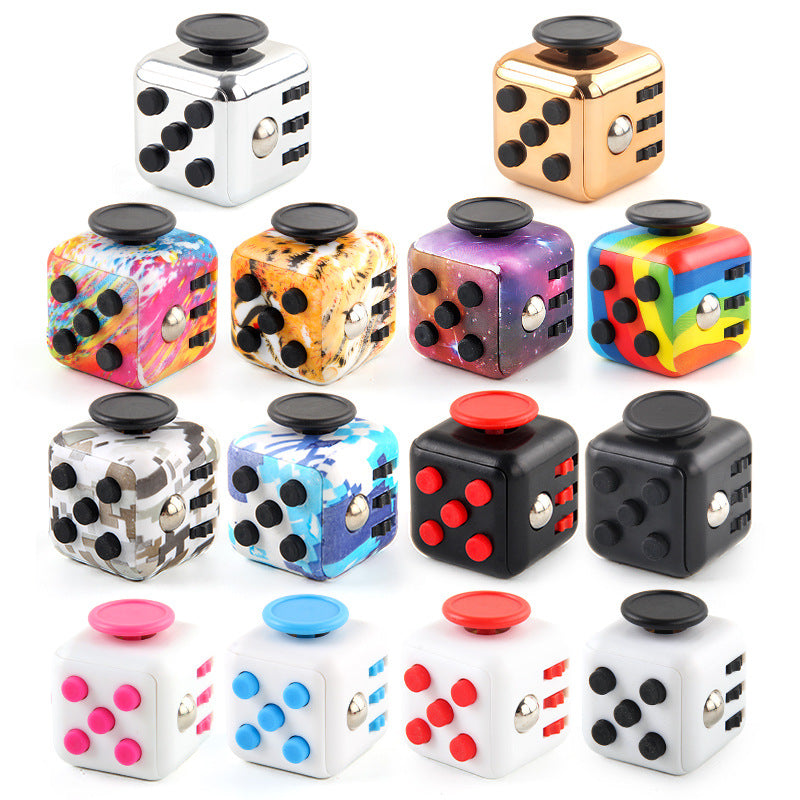 New Exotic Toys Fidget Cube Vent Decompress the Dice Local Tyrant Gold Press 6-Sided Finger Cube Source Factory