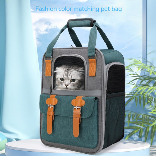 Portable Backpack for Going Out, Portable Folding Breathable Cat Bag, Pet Dog Bag